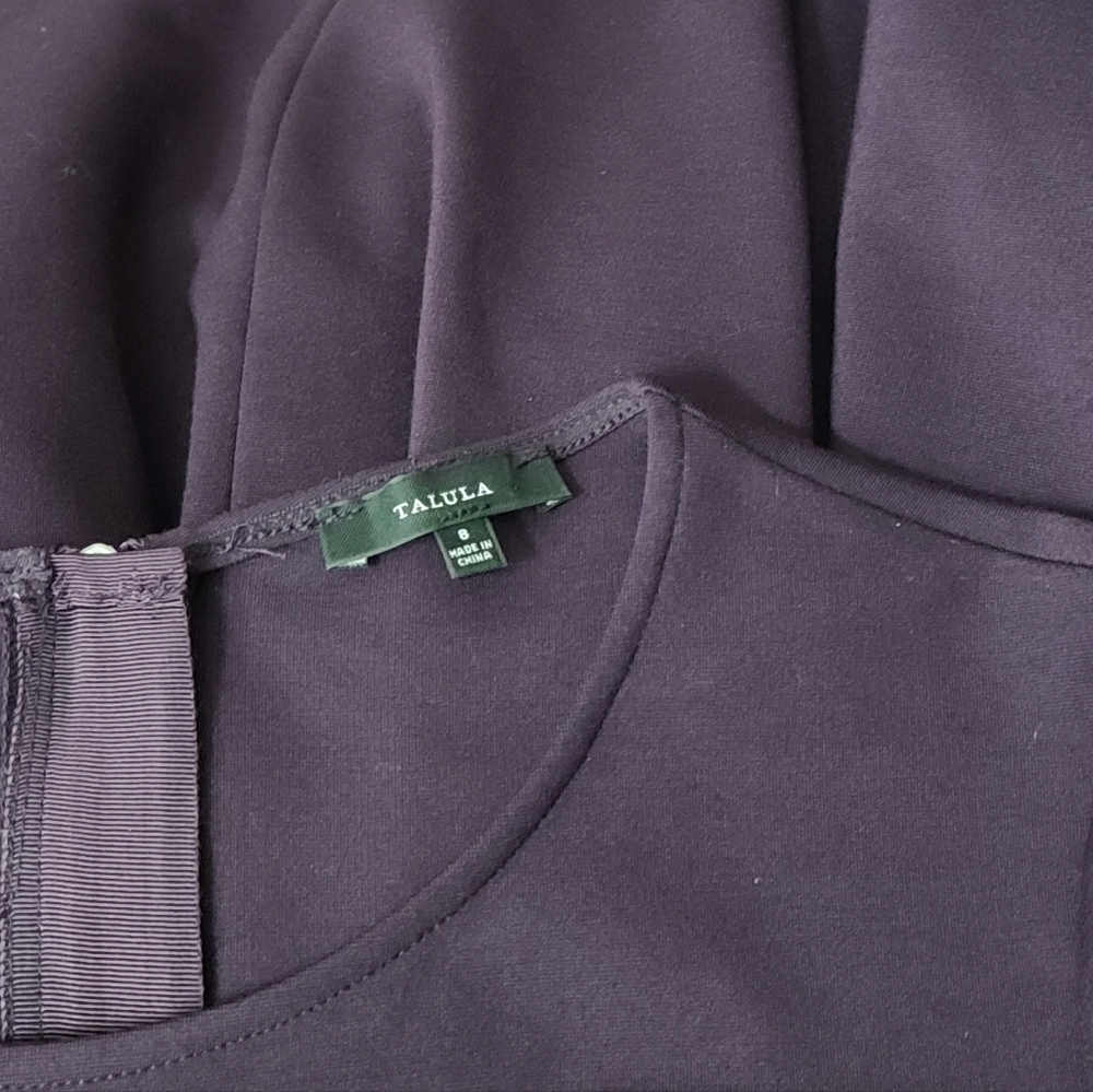 Aritzia Talula Tartine Purple Long Sleeve Mini Dress Women's Size S - Picture 10 of 12